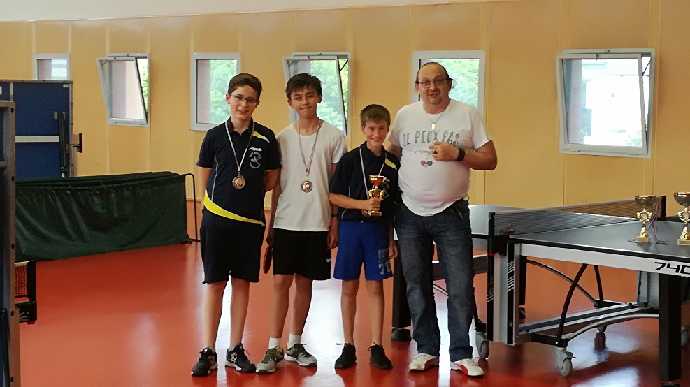 Médailles Championnat jeunes Minimes